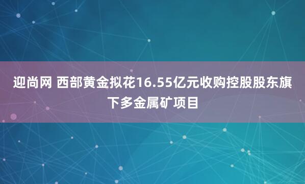 迎尚网 西部黄金拟花16.55亿元收购控股股东旗下多金属矿项目