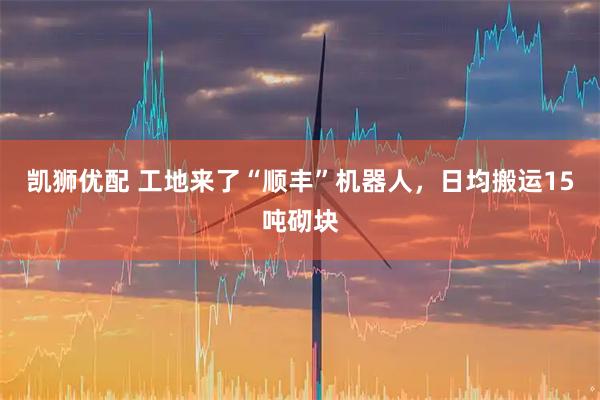 凯狮优配 工地来了“顺丰”机器人，日均搬运15吨砌块