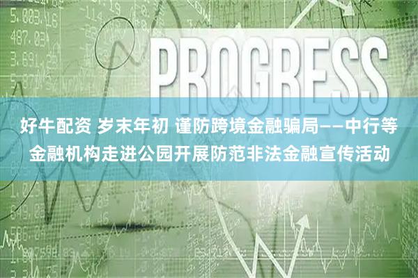 好牛配资 岁末年初 谨防跨境金融骗局——中行等金融机构走进公园开展防范非法金融宣传活动